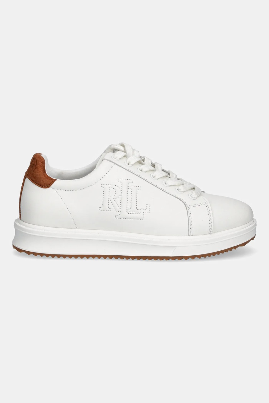 Кожаные кроссовки Lauren Ralph Lauren Ainsley цвет белый 802979188001 Кожаные кроссовки Lauren Ralph Lauren Ainsley цвет белый 802979188001