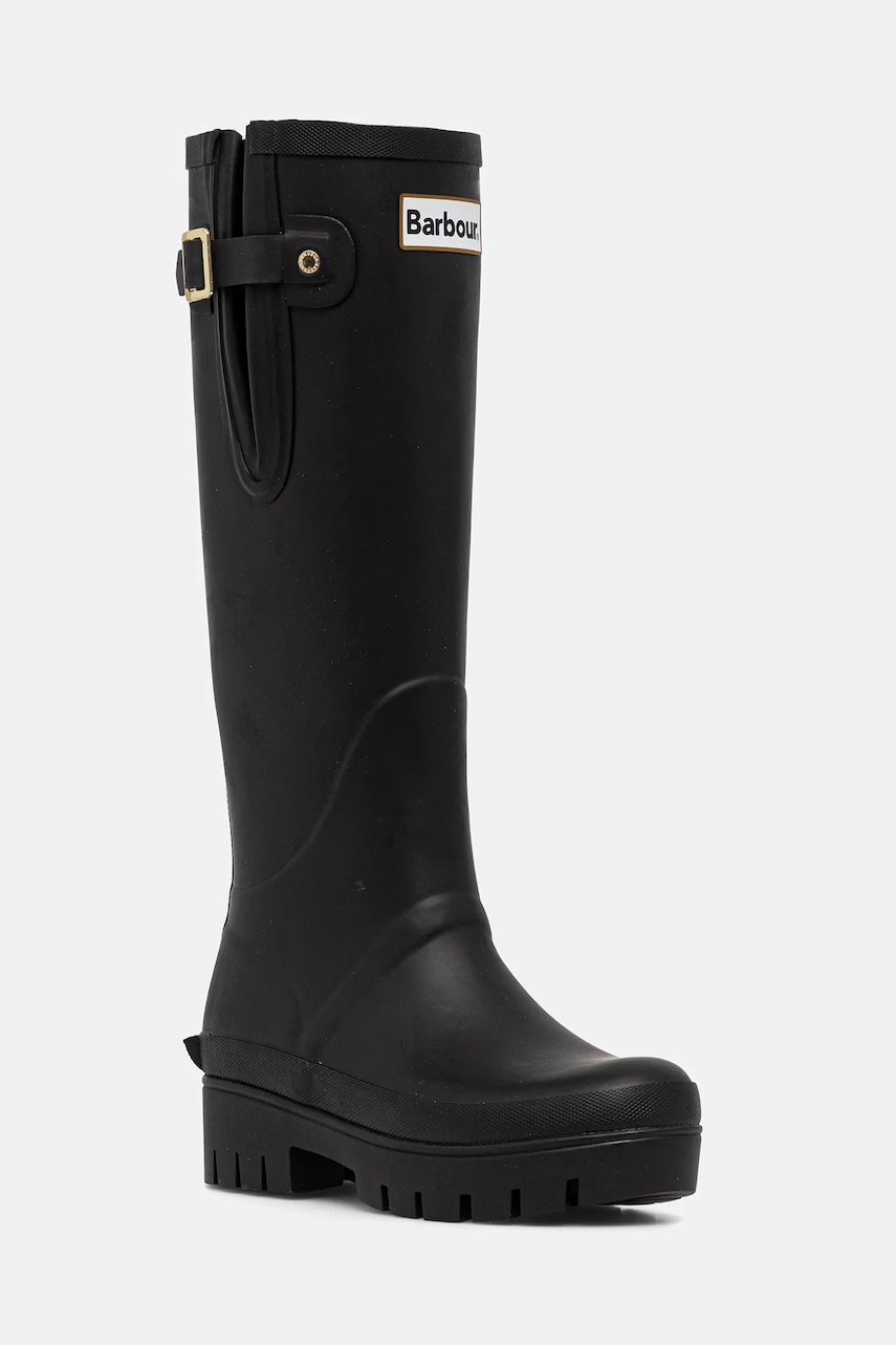 Barbour cizme Leighton culoarea negru, LRF0116BK11