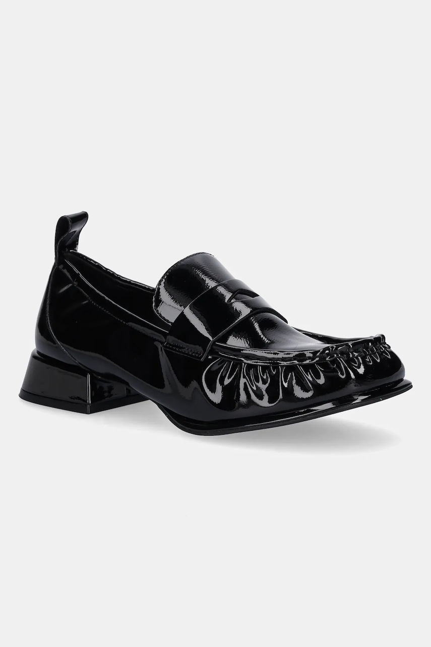 HUGO mocasini Kiora culoarea negru, cu platformă, 50548187