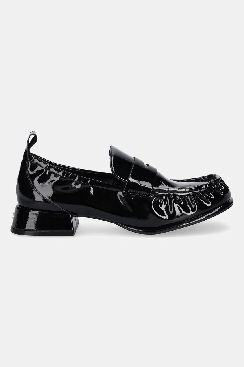 Мокасины HUGO Kiora цвет чёрный на платформе 50548187