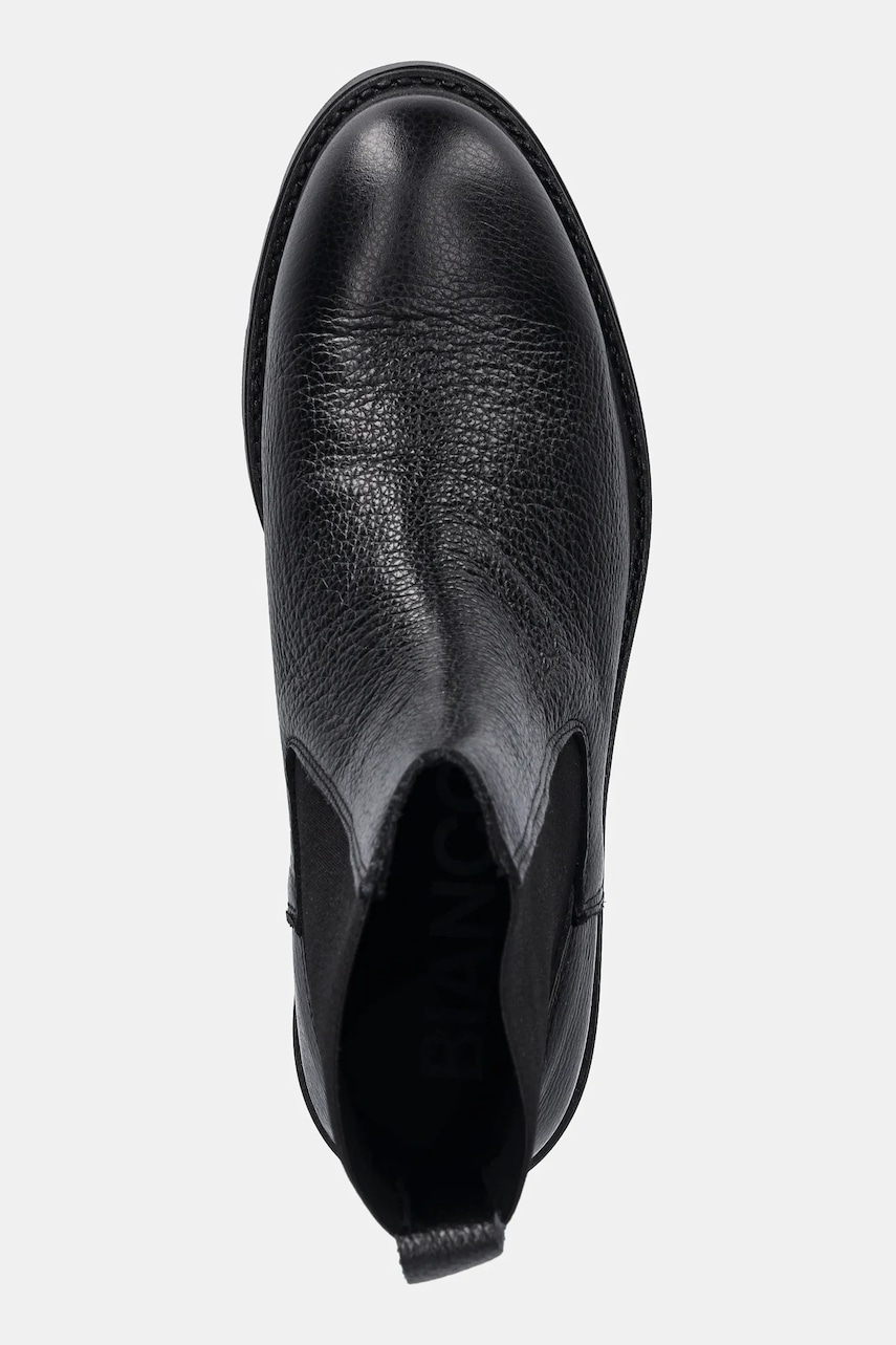 Δερμάτινες μπότες τσέλσι Bianco BIAOTHILIA γυναικείες, χρώμα: μαύρο, 11301435 φωτογραφία