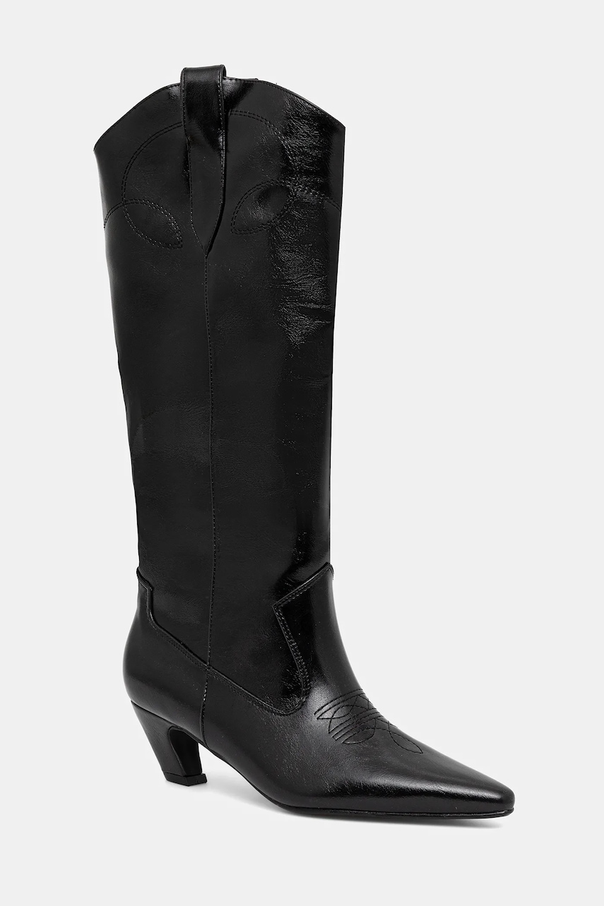 Bianco cizme BIABALEY culoarea negru, cu toc drept, 11302262