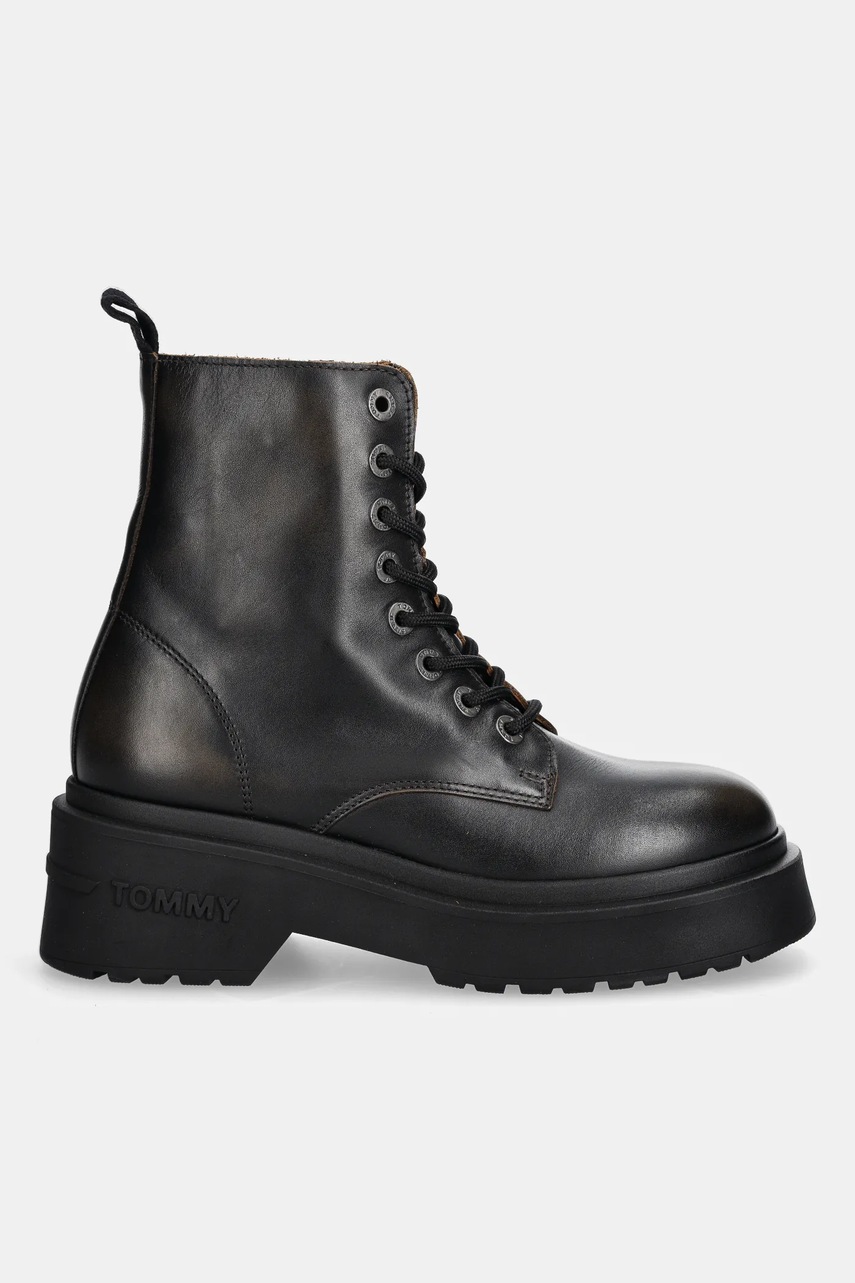 Δερμάτινα workers Tommy Jeans TJW CHUNKY RUGGED BOOT φωτογραφία