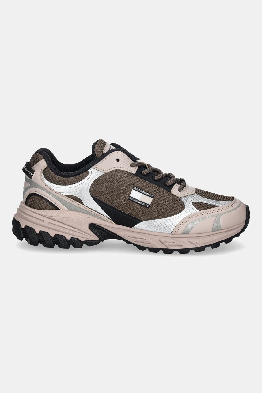 Кроссовки Tommy Jeans TJW OUTDOOR RUNNER цвет бежевый EN0EN02859 Кроссовки Tommy Jeans TJW OUTDOOR RUNNER цвет бежевый EN0EN02859