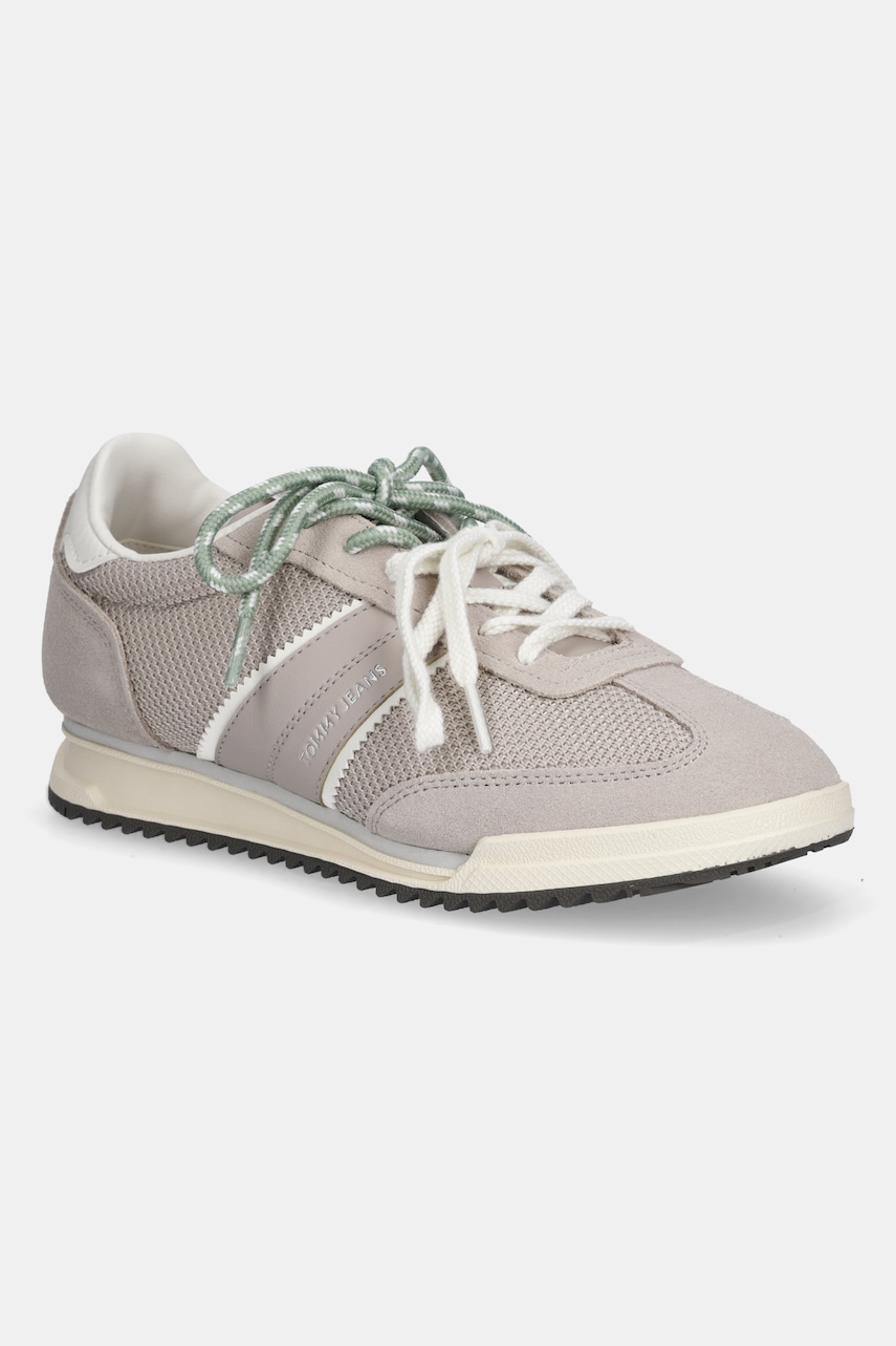 Tommy Jeans sneakers TJW LOW PROFILE RUNNER culoarea bej, EN0EN02862