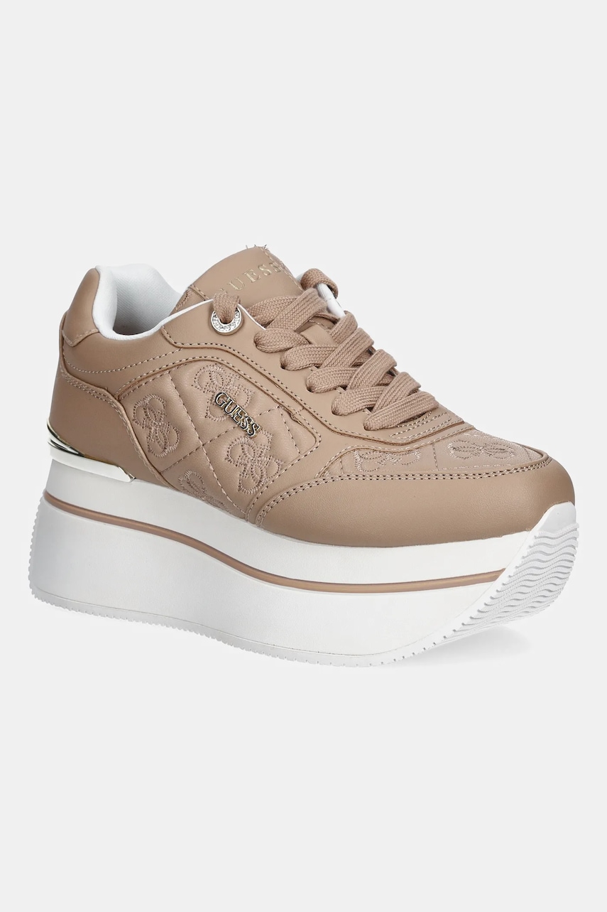 Levně Tenisky Guess CAMRIO9 dámské, béžová barva, FLTCM9 FAL12