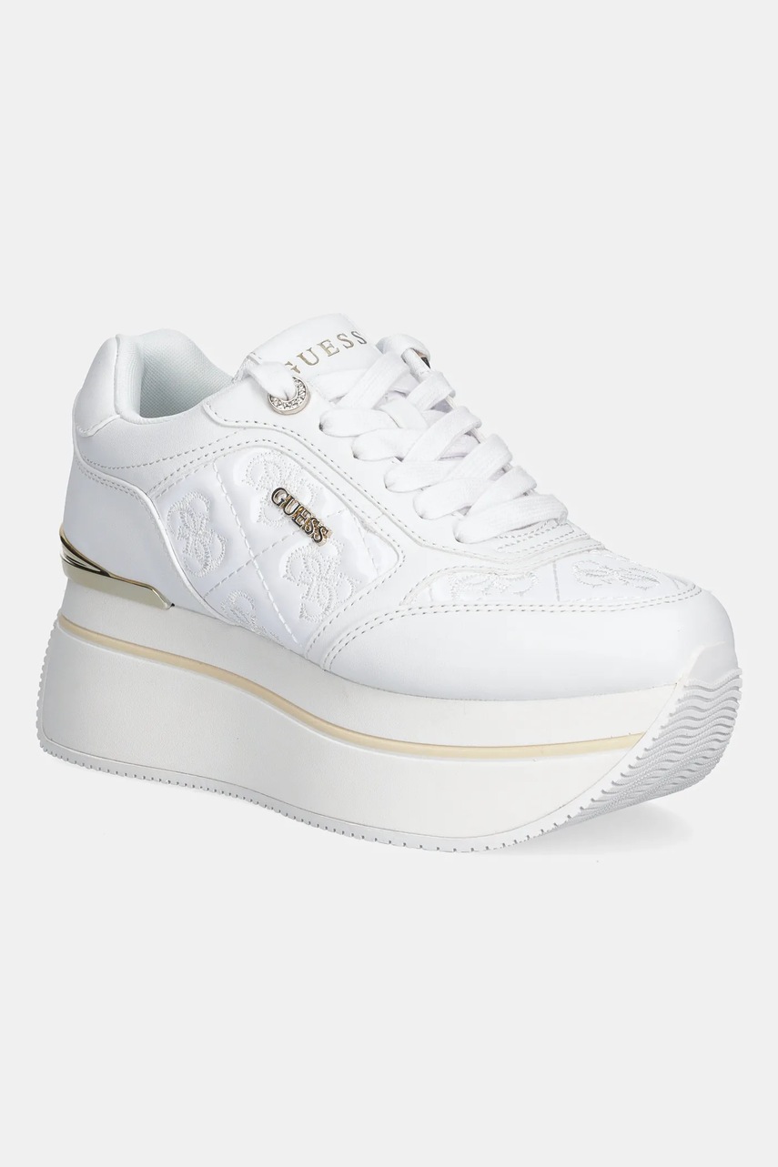 Levně Tenisky Guess CAMRIO9 dámské, bílá barva, FLTCM9 FAL12