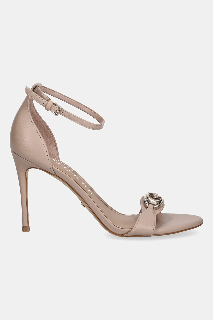 Кожаные сандалии Guess KABRINA цвет коричневый FLTKAB LEA03 Кожаные сандалии Guess KABRINA цвет коричневый FLTKAB LEA03