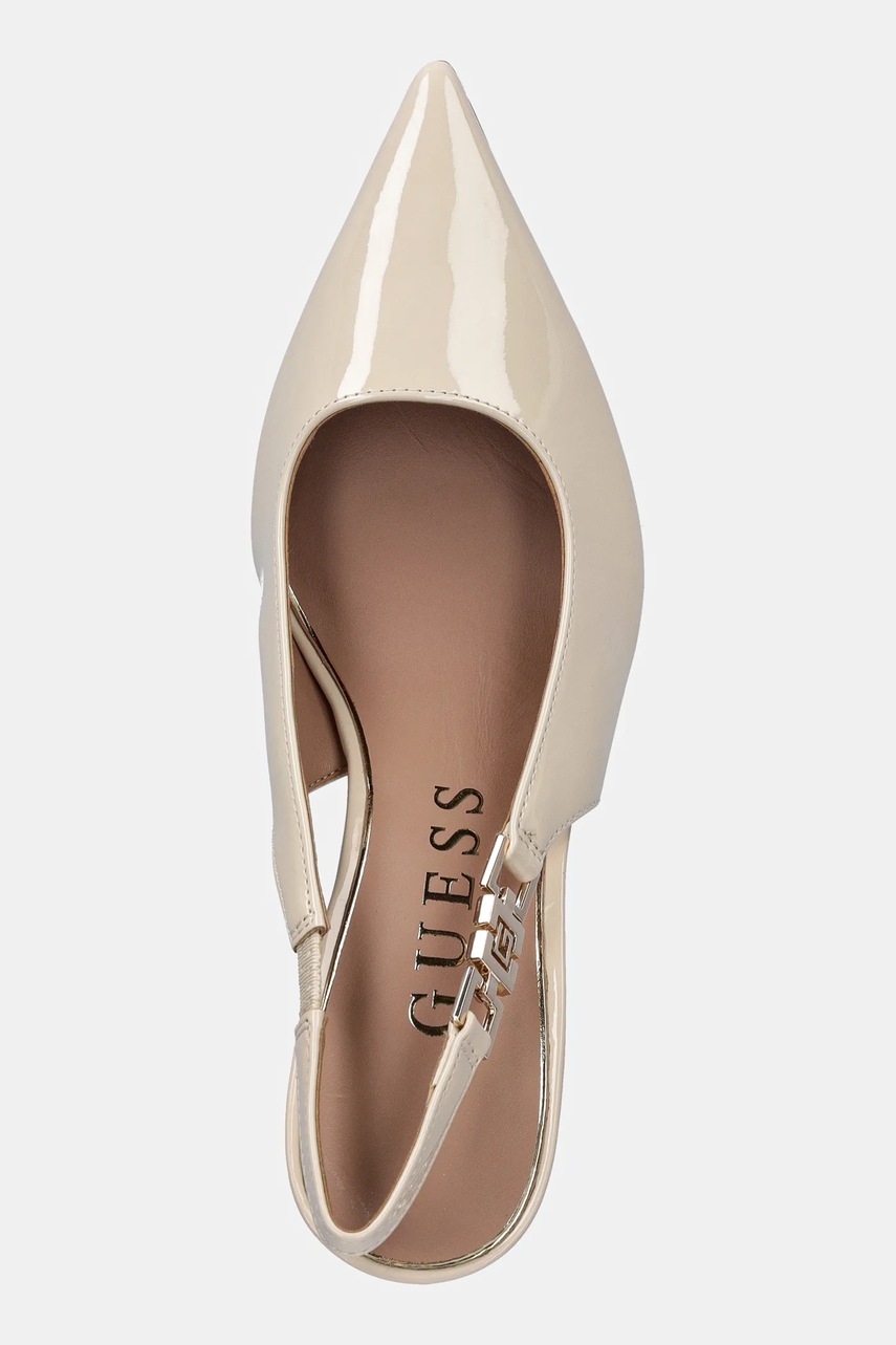 Γόβες Guess NASSHA5 χρώμα: μπεζ, FLTNS5 PAF05 φωτογραφία