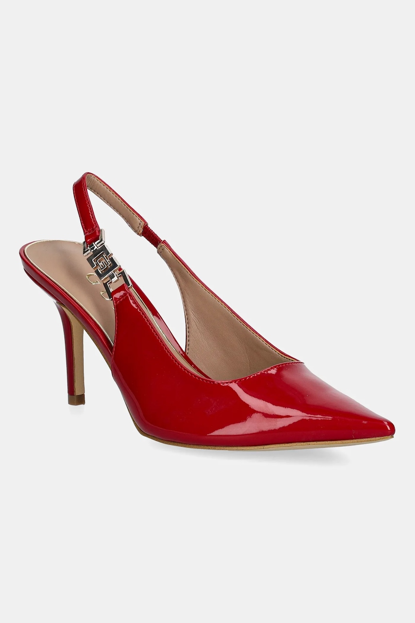 Guess szpilki NASSHA5 kolor czerwony FLTNS5 PAF05