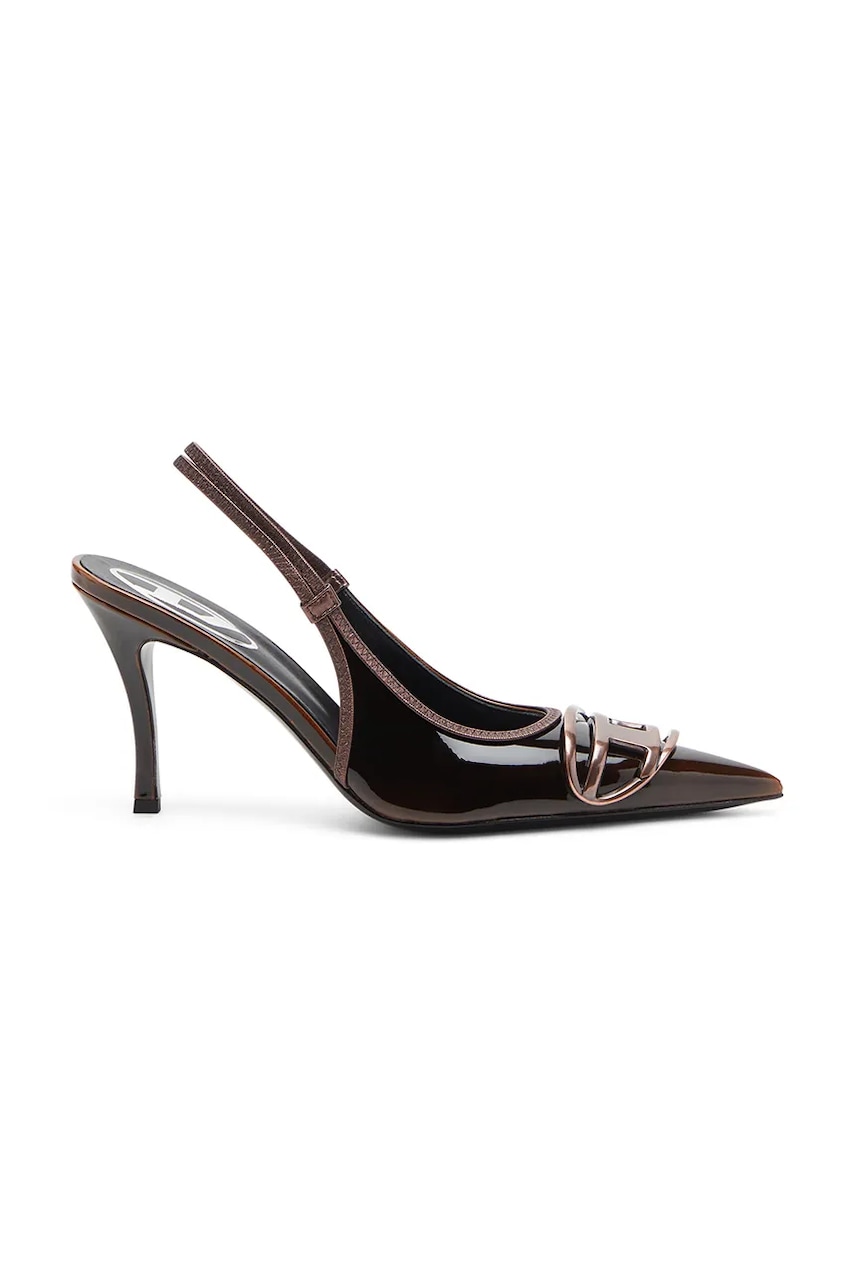 Diesel pantofi cu toc D-Venus Sb culoarea negru, Y02985-P8008-HA930