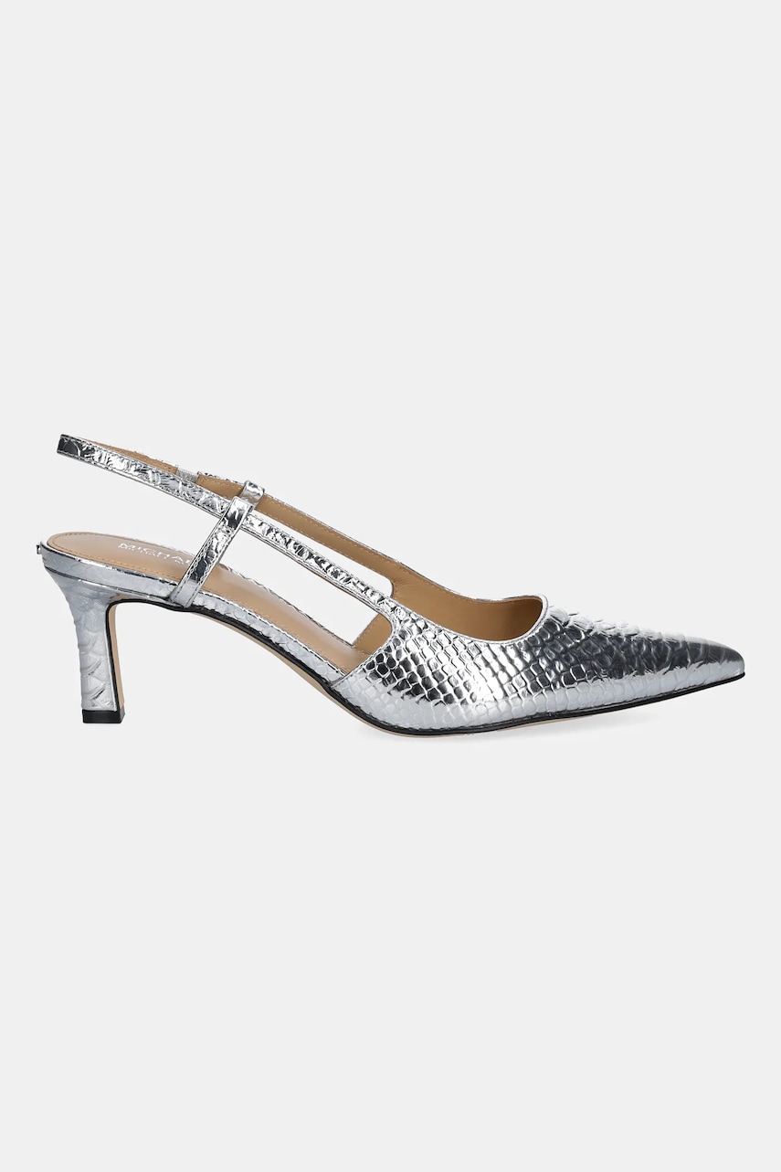 Кожаные туфли MICHAEL Michael Kors Alora цвет серебрянный 40T5AOMS1M.040 Кожаные туфли MICHAEL Michael Kors Alora цвет серебрянный 40T5AOMS1M.040
