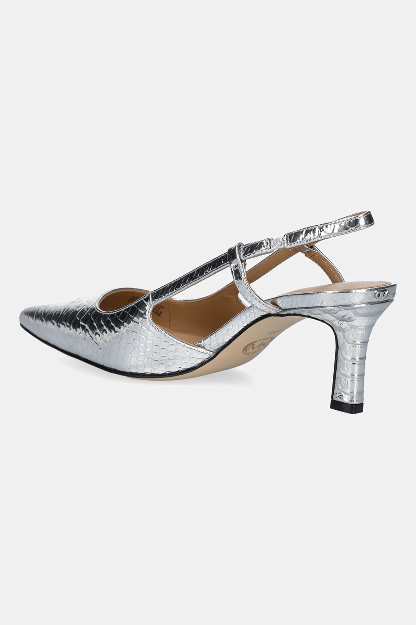 Δερμάτινες γόβες MICHAEL Michael Kors Alora χρώμα: ασημί, 40T5AOMS1M.040 φωτογραφία