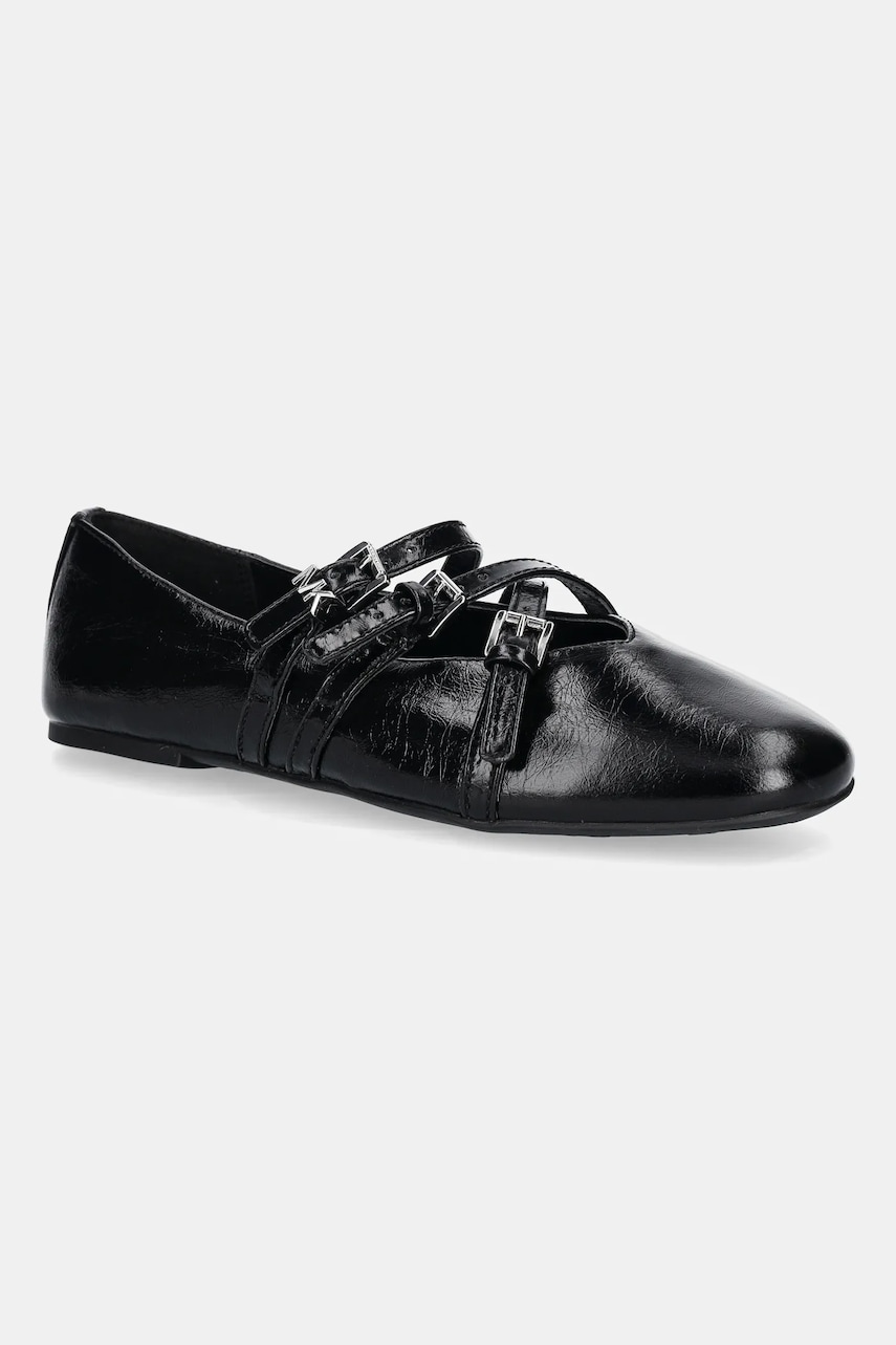 MICHAEL Michael Kors balerini de piele Indy culoarea negru, 40T5IDFP1L.001