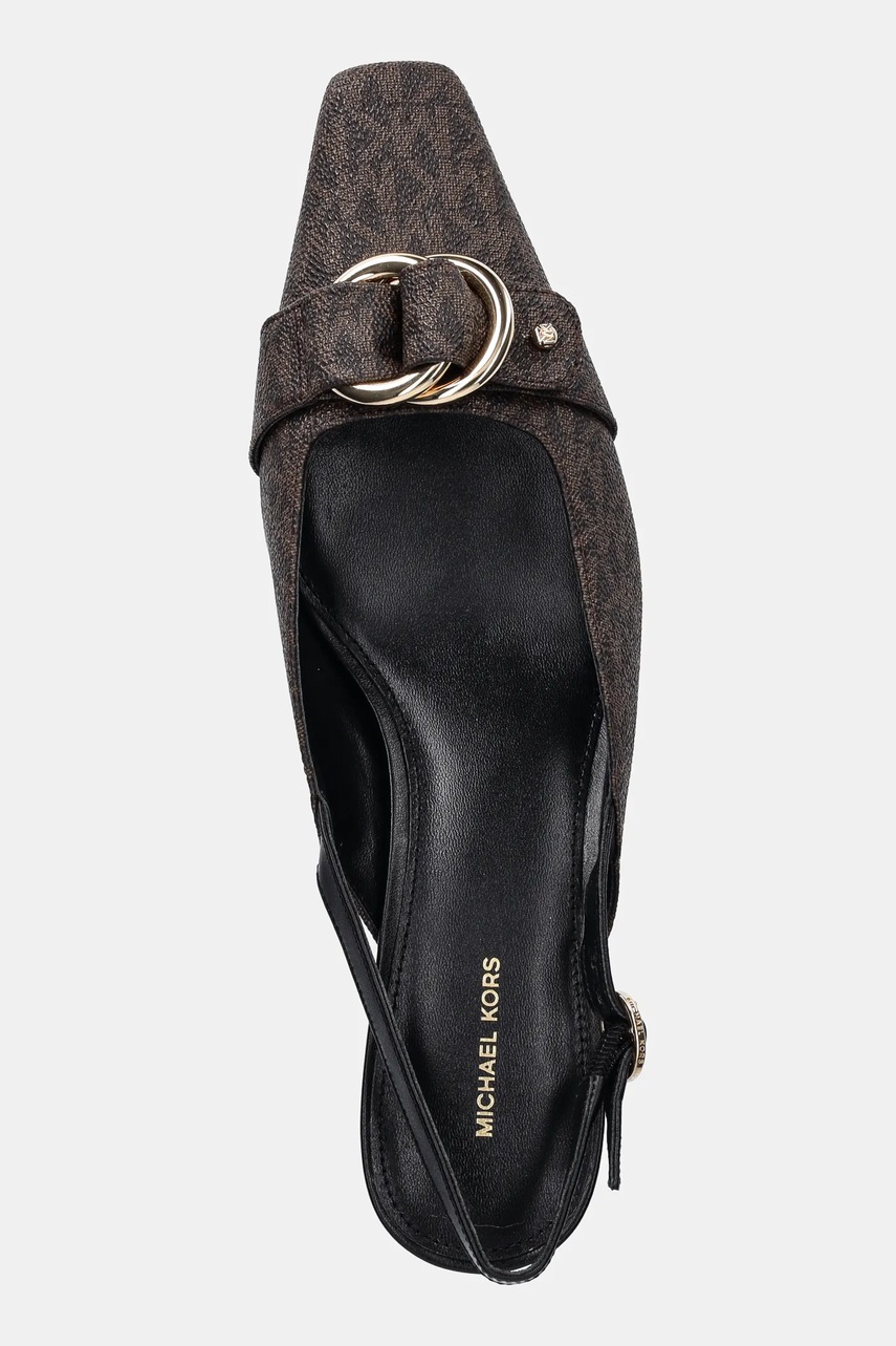 Γόβες MICHAEL Michael Kors Jaden χρώμα: καφέ, 40T5JDMS1B.007 φωτογραφία