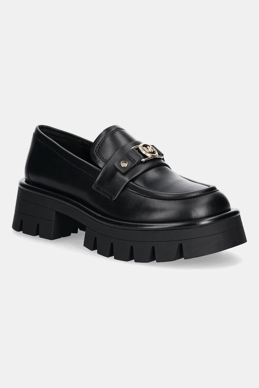 MICHAEL Michael Kors mocasini de piele Mandy culoarea negru, cu platforma, 40T5MAFP1L.001