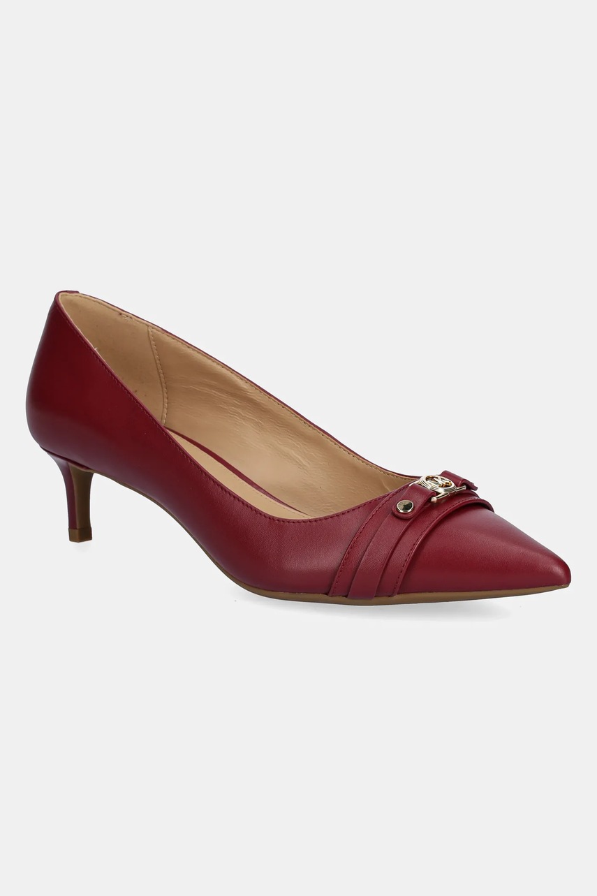 MICHAEL Michael Kors stilettos de piele Mandy culoarea bordo, 40T5MAMP1L.691