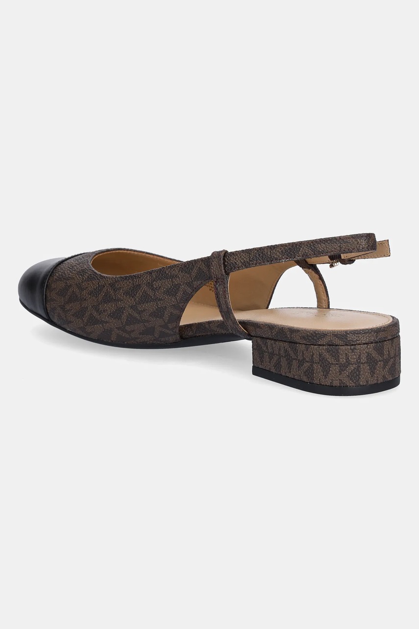 Γόβες MICHAEL Michael Kors Perla χρώμα: καφέ, 40T5PLFS1B.007 φωτογραφία