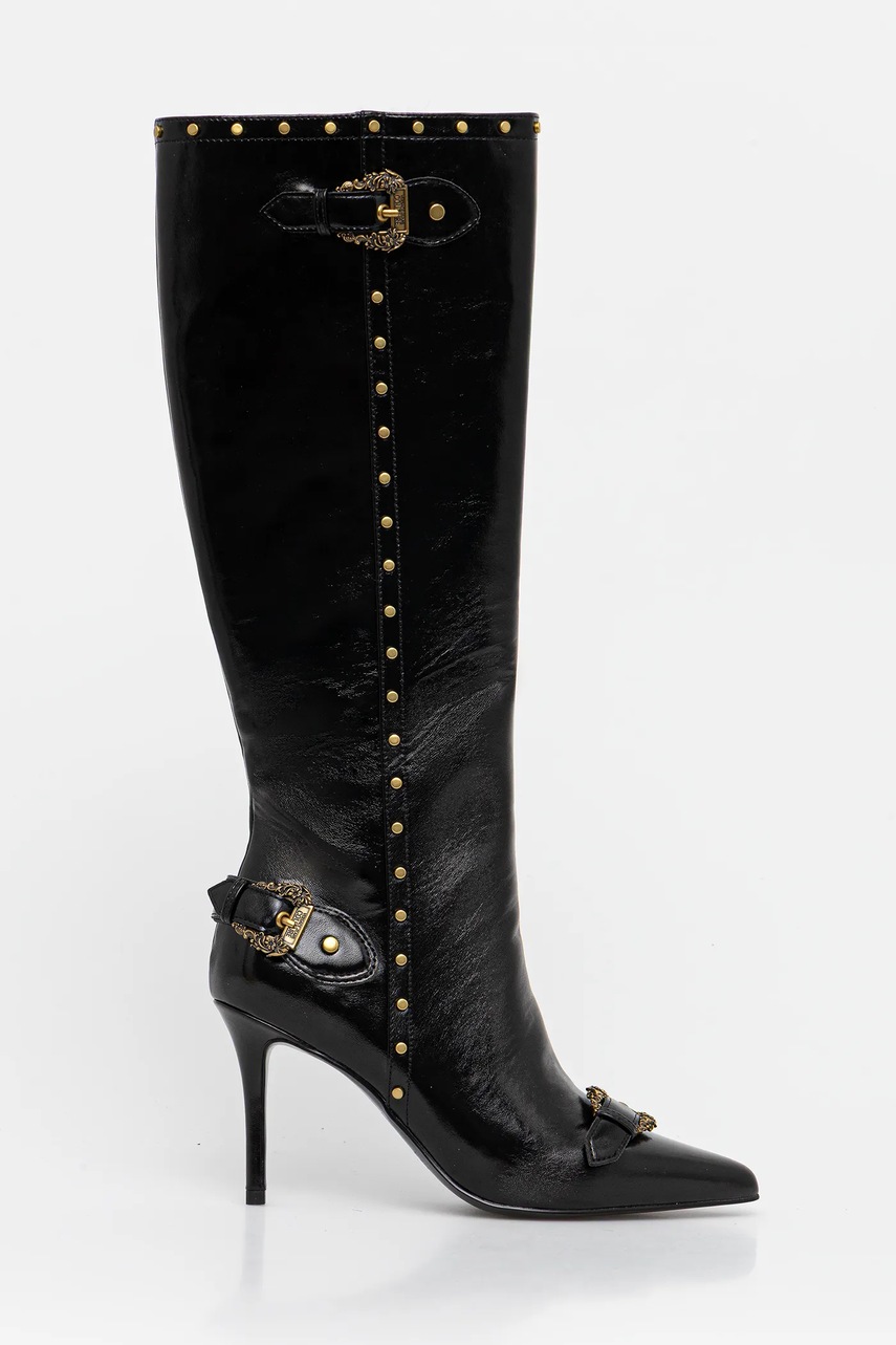 Сапоги Versace Jeans Couture цвет чёрный на шпильке 79VA3S58 ZSC35 899 Сапоги Versace Jeans Couture цвет чёрный на шпильке 79VA3S58 ZSC35 899