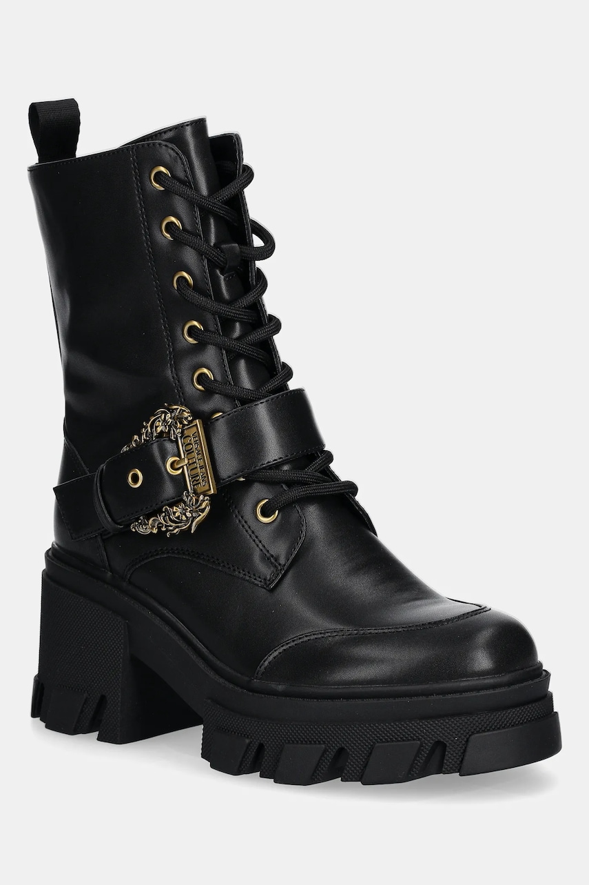 Versace Jeans Couture botine culoarea negru, cu toc drept, 79VA3S86 71570 899