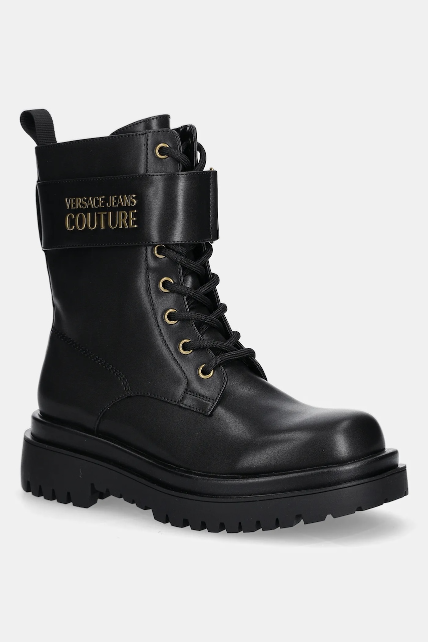 Levně Farmářky Versace Jeans Couture černá barva, na platformě, 79VA3S64 71570 899