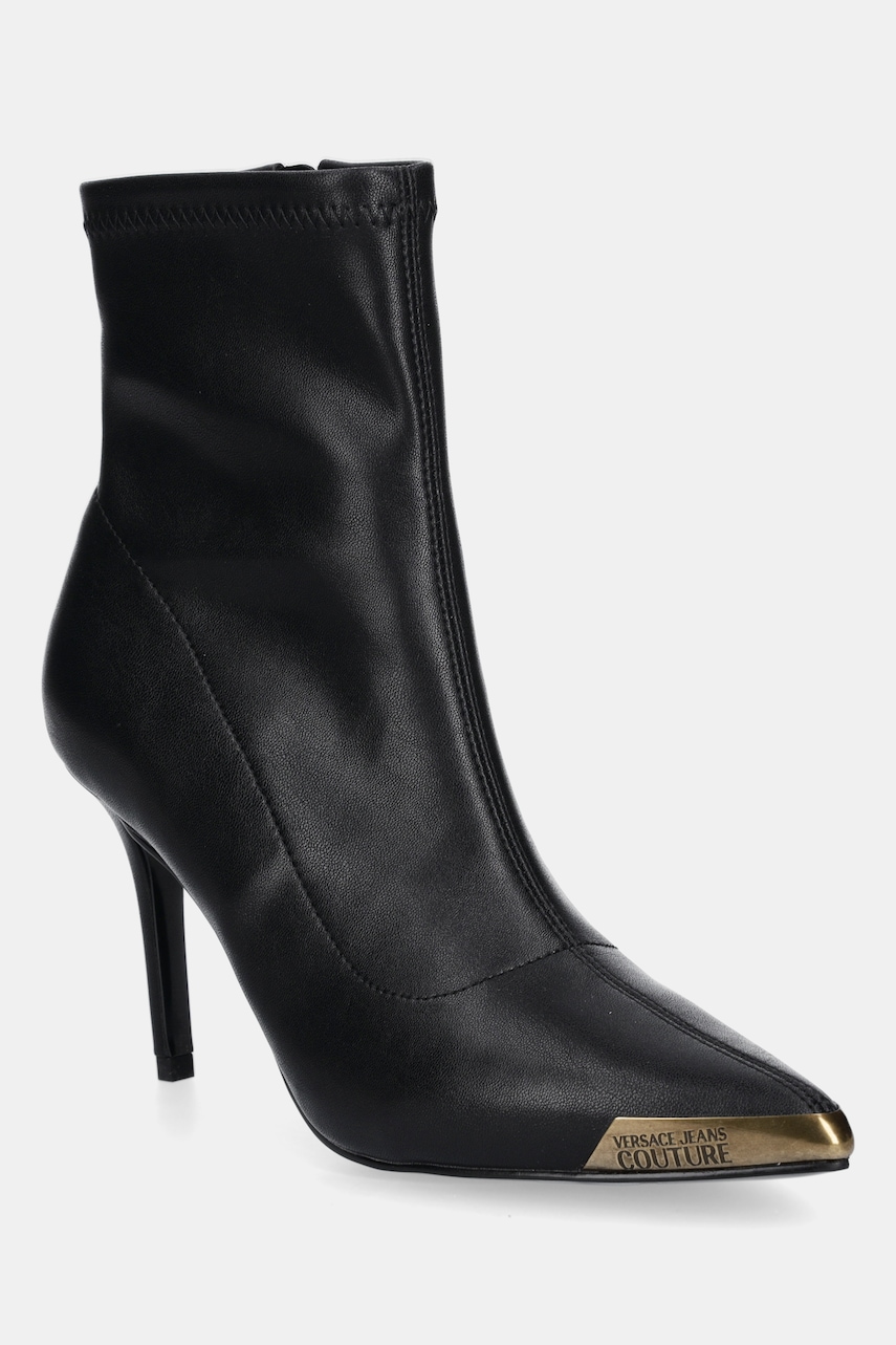 Versace Jeans Couture botine culoarea negru, cu toc cui, 79VA3S51 ZS901 899