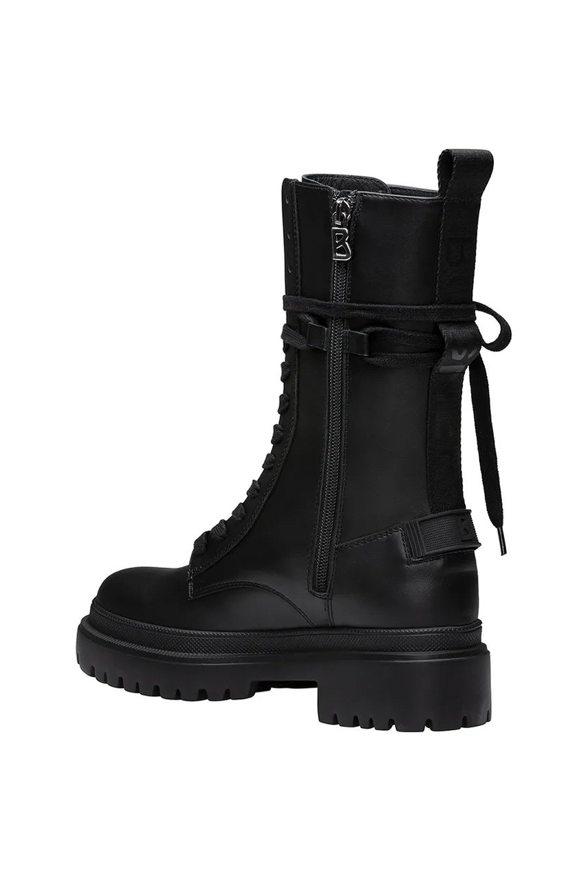 Кожаные полусапожки Bogner CHESA ALPINA L 9 A цвет чёрный на плоском ходу 22542701