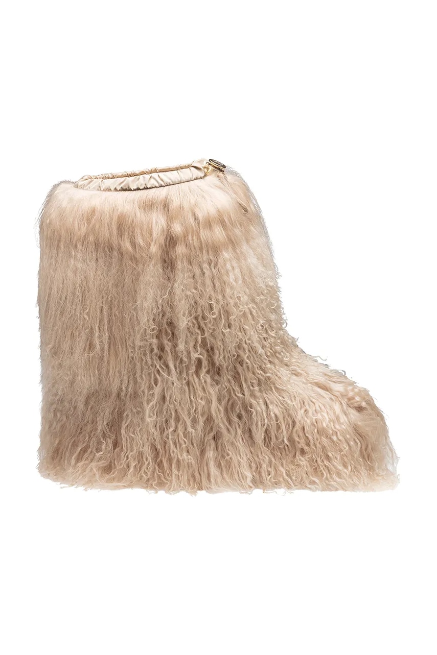 Bogner cizme de lână pentru zăpadă LES ARCS 10 A culoarea bej, 32547424