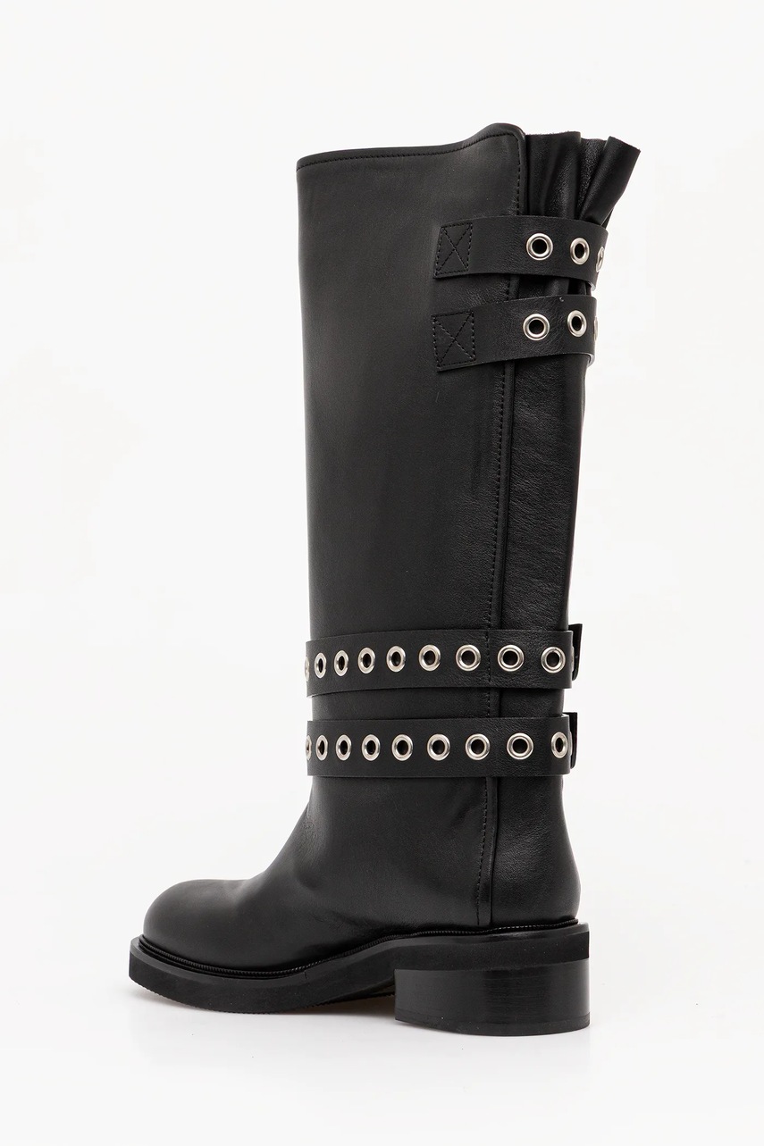 Δερμάτινες μπότες Le Silla Stivale Harley χρώμα: μαύρο, 1848C040MGPPCHI294 φωτογραφία