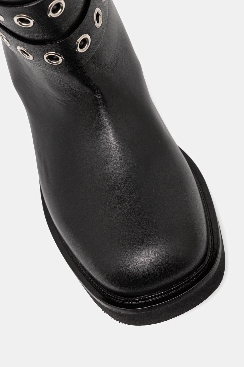 Δερμάτινες μπότες Le Silla Stivale Harley χρώμα: μαύρο, 1848C040MGPPCHI294 φωτογραφία