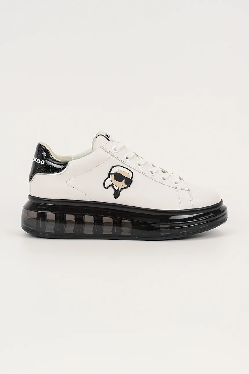 Karl Lagerfeld sneakers din piele KAPRI KUSHION culoarea alb, KL62630N