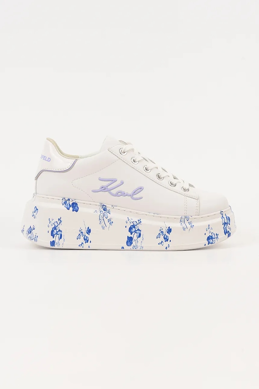 Karl Lagerfeld sneakers din piele ANAKAPRI culoarea alb, KL63511F