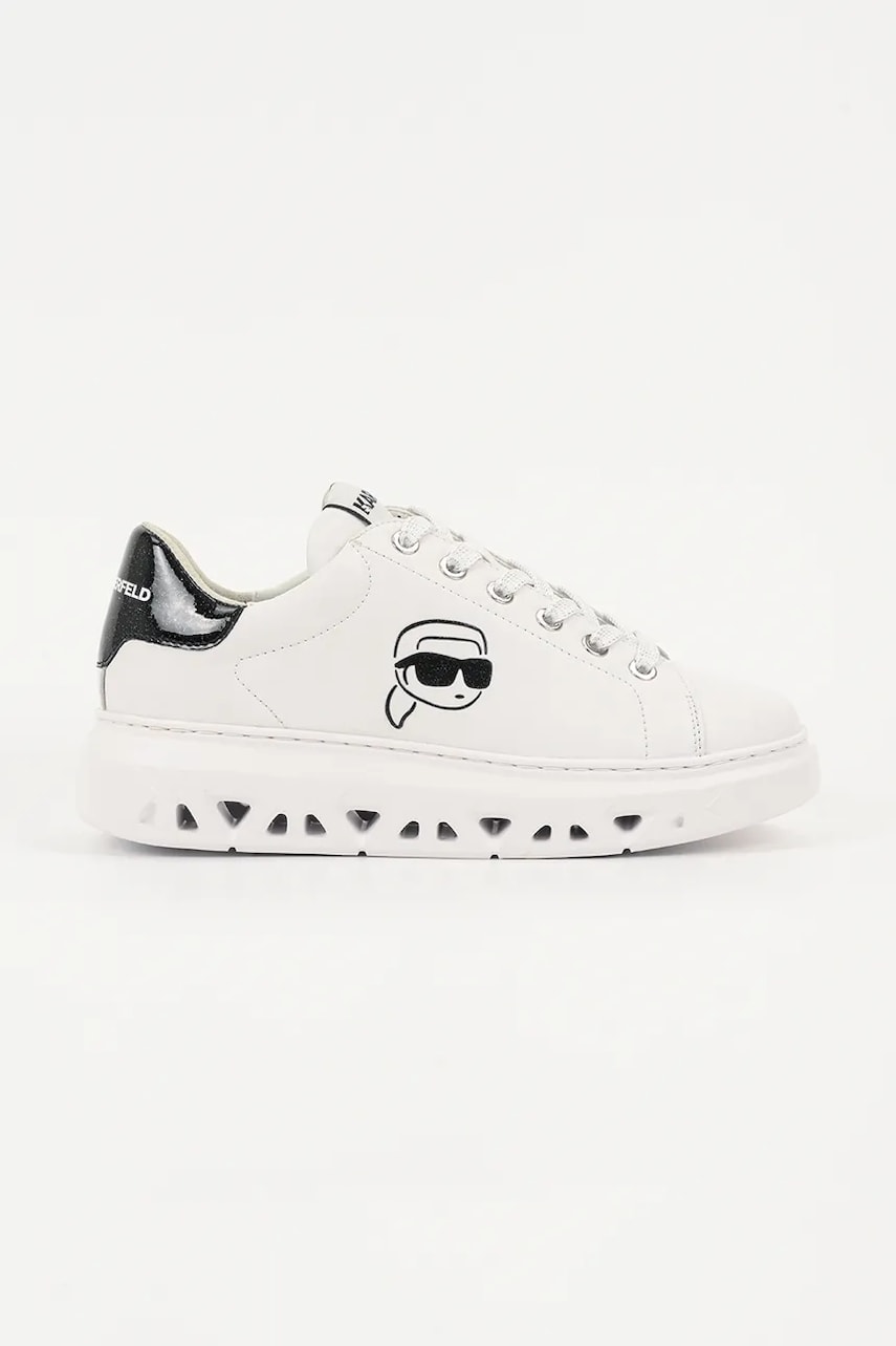 Karl Lagerfeld sneakers din piele KAPRI KITE culoarea alb, KL64525