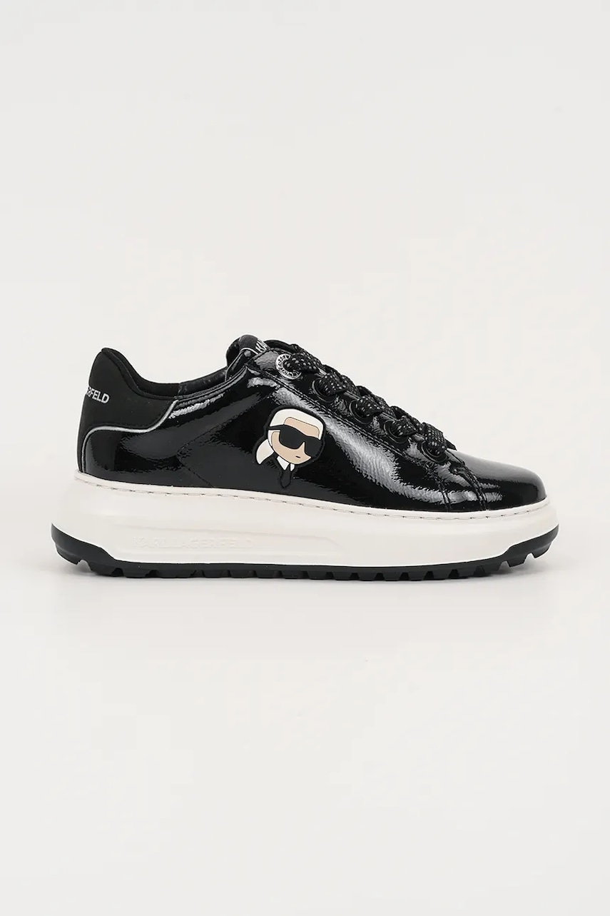 Karl Lagerfeld sneakers din piele KAPRI LUG culoarea negru, KL67531