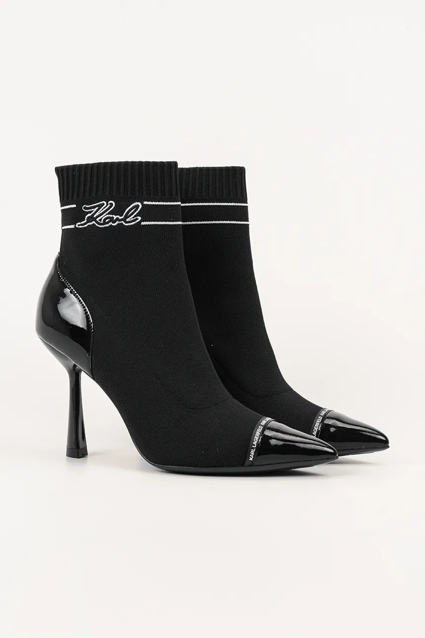 Полусапожки Karl Lagerfeld PANDARA цвет чёрный на шпильке KL31357