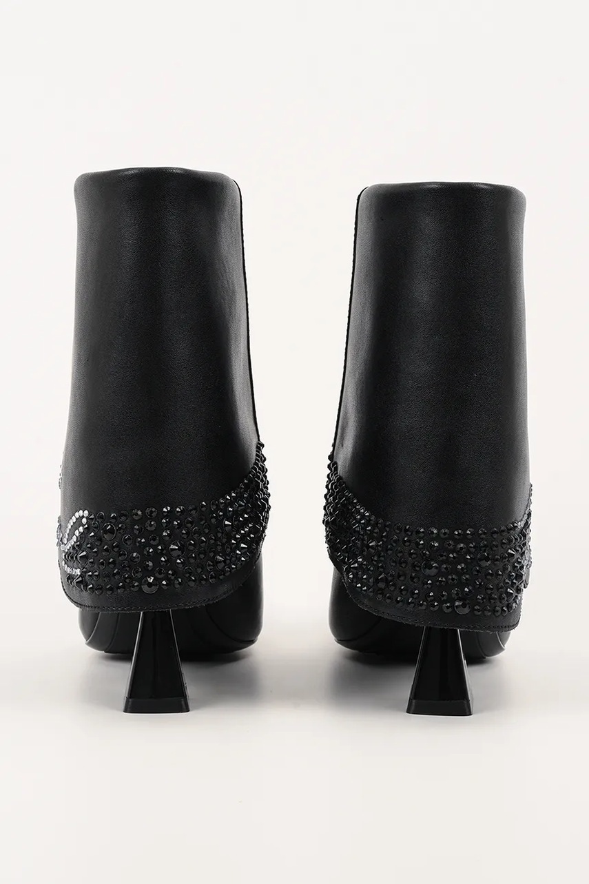 Σουέτ μπότες Karl Lagerfeld DEBUT II γυναικείες, χρώμα: μαύρο, KL32043 φωτογραφία