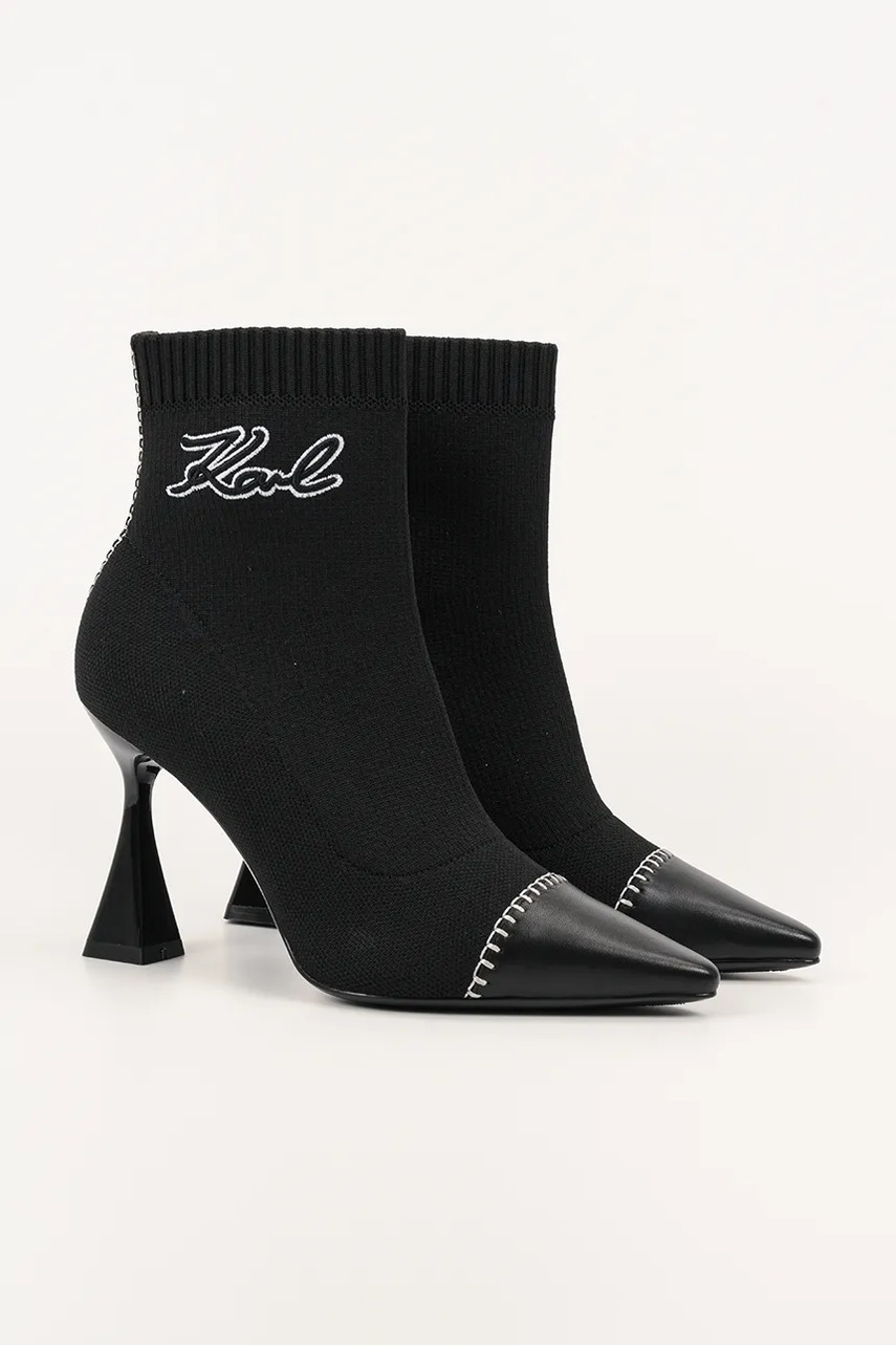 Μποτάκια Karl Lagerfeld DEBUT II χρώμα: μαύρο, KL32062 φωτογραφία