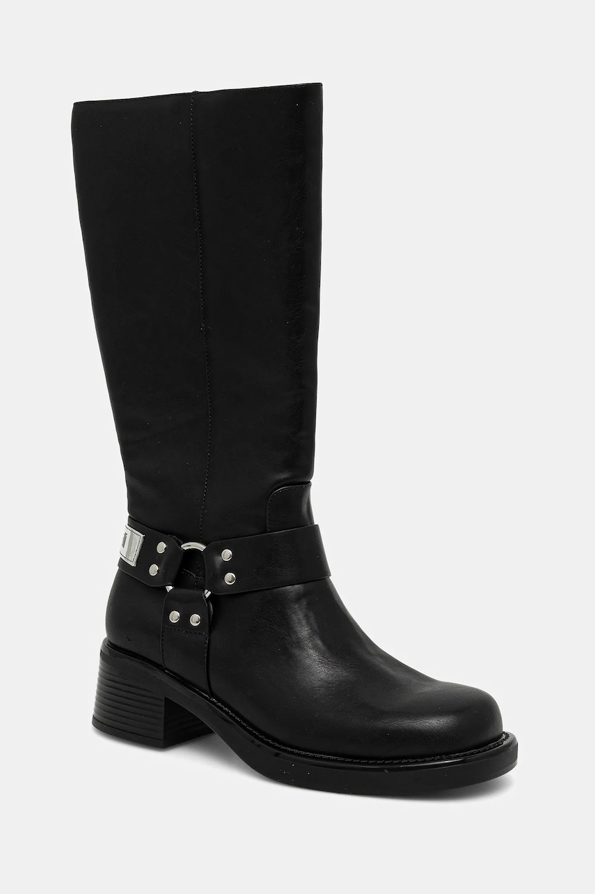 Just Cavalli cizme culoarea negru, cu toc drept, 79RA3S90ZSD61899