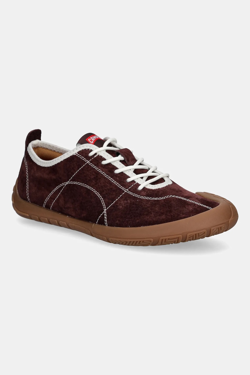 Camper sneakers din piele intoarsă Peu Path culoarea bordo, K201815-003