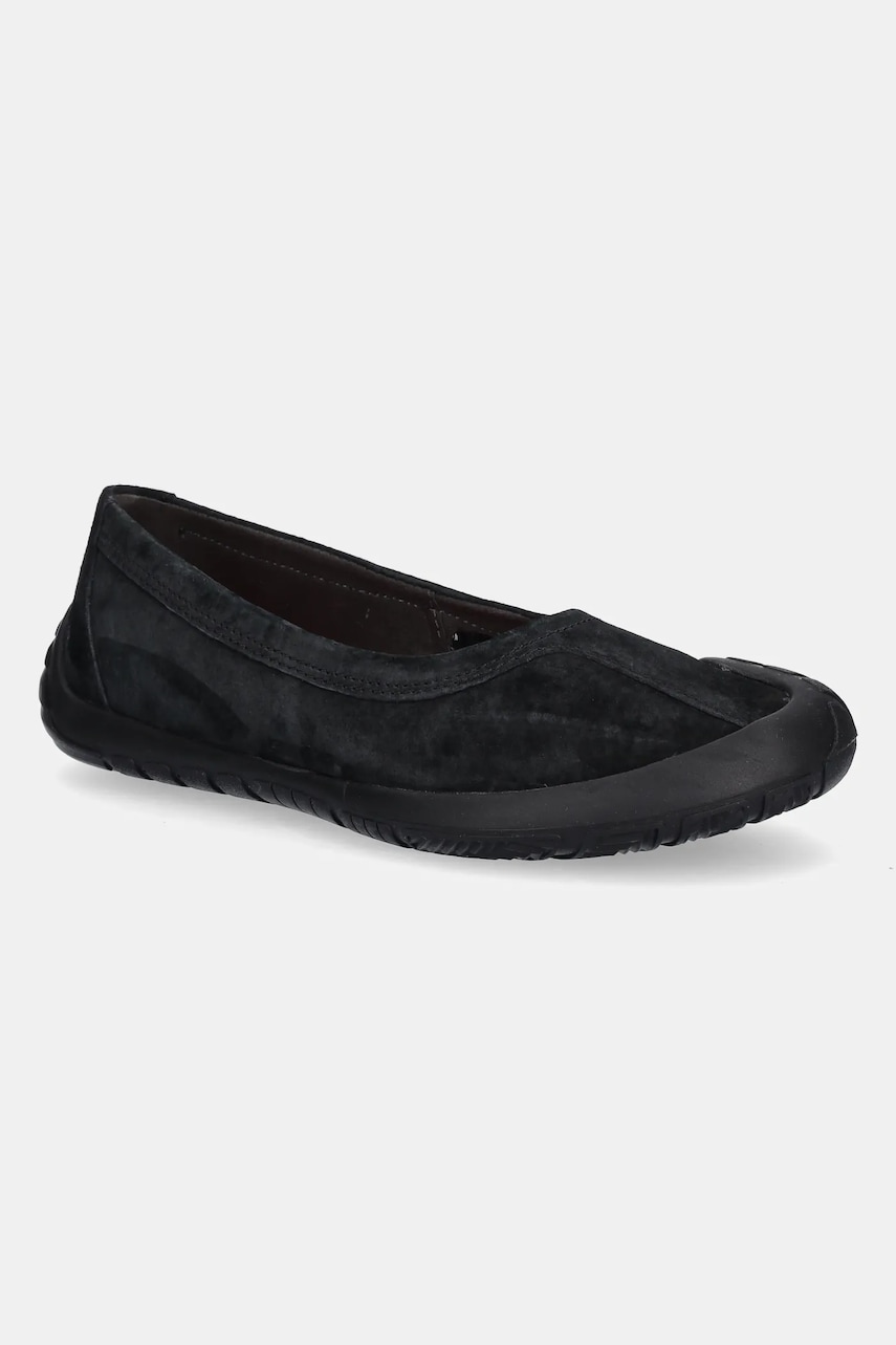 Camper balerini din piele întoarsă Peu Path culoarea negru, K201852-001