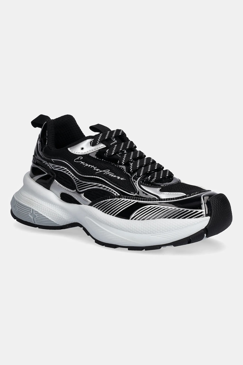 Levně Tenisky Emporio Armani dámské, černá barva, EW003056 AF19766 MC372