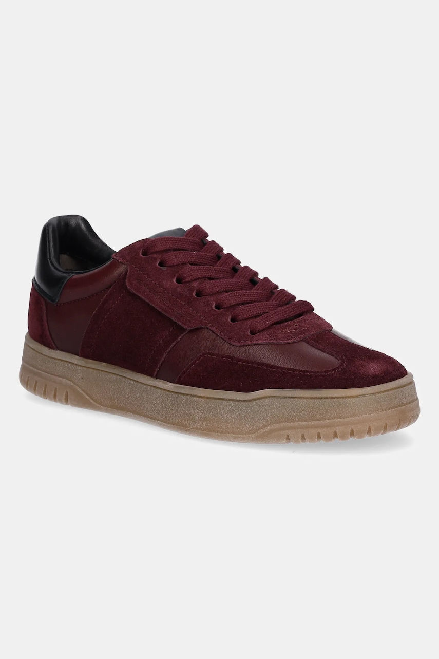 Kennel & Schmenger sneakers din piele întoarsă Gaz culoarea bordo, 61-16730.343