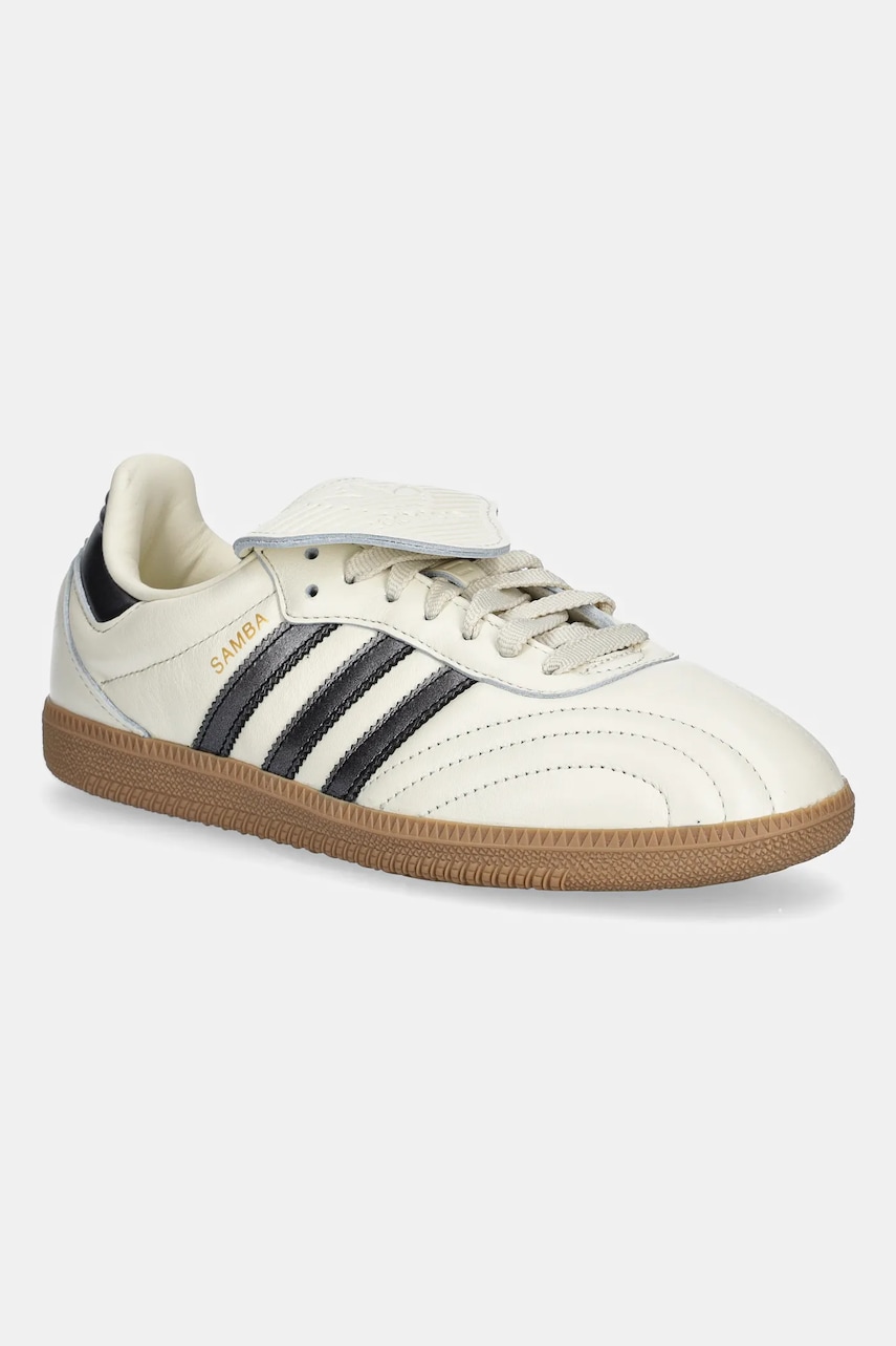 Levně Kožené tenisky adidas Originals Samba LT dámské, béžová barva, JP6143
