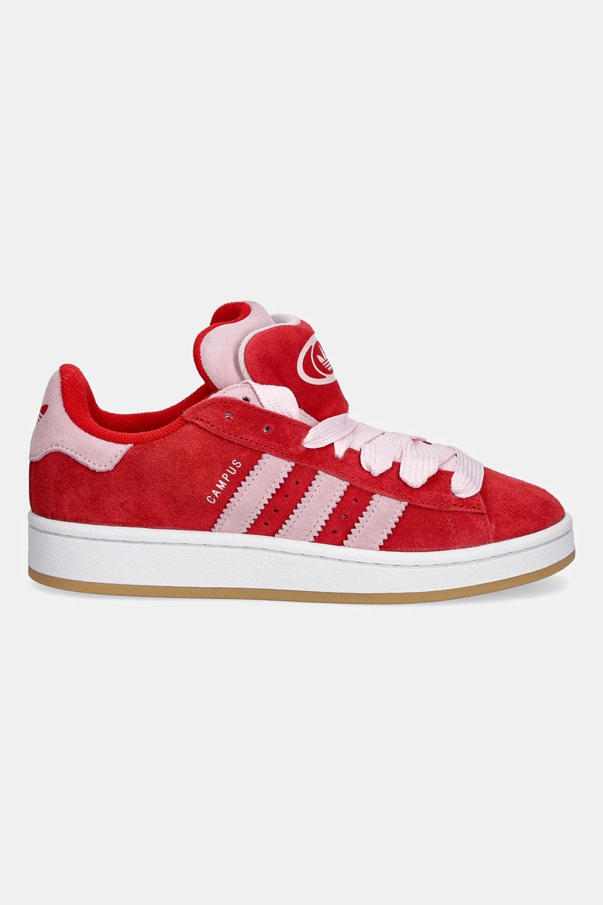 Замшевые кроссовки adidas Originals Campus 00S Double цвет красный JQ5743