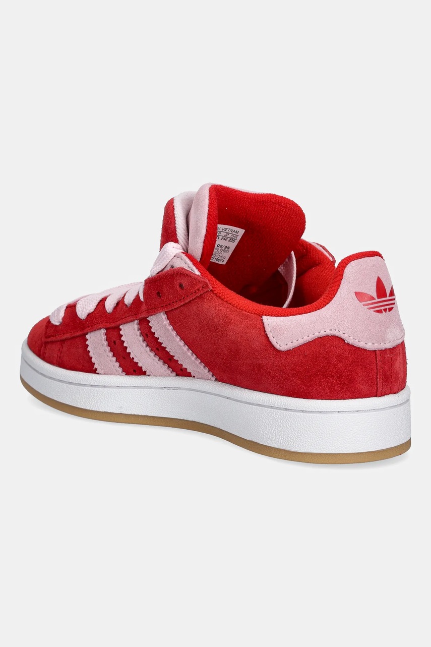 Σουέτ αθλητικά παπούτσια adidas Originals Campus 00S Double χρώμα: κόκκινο, JQ5743 φωτογραφία