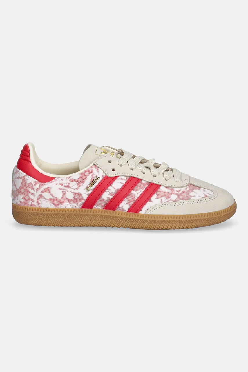 Кроссовки adidas Originals Samba OG цвет бежевый JR8841
