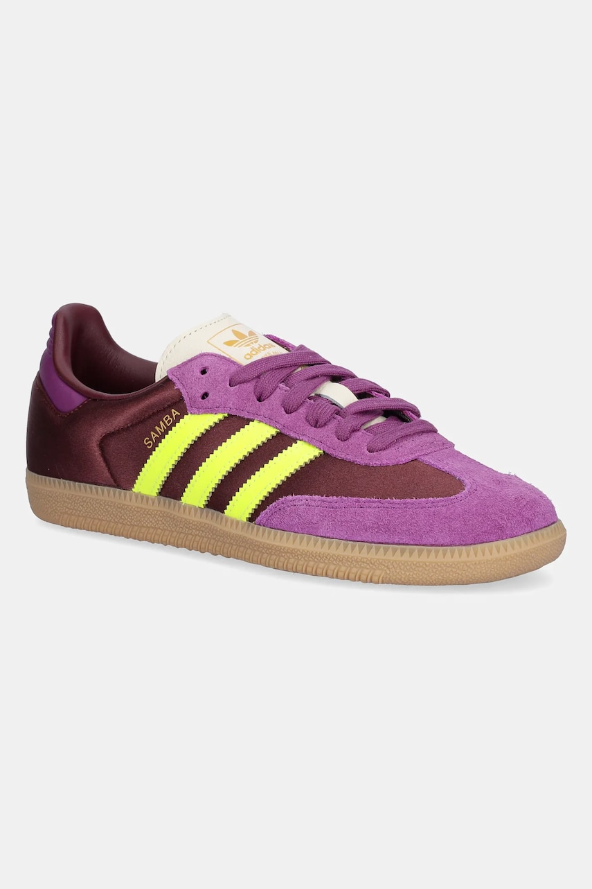 Levně Tenisky adidas Originals Samba OG dámské, fialová barva, JS1316