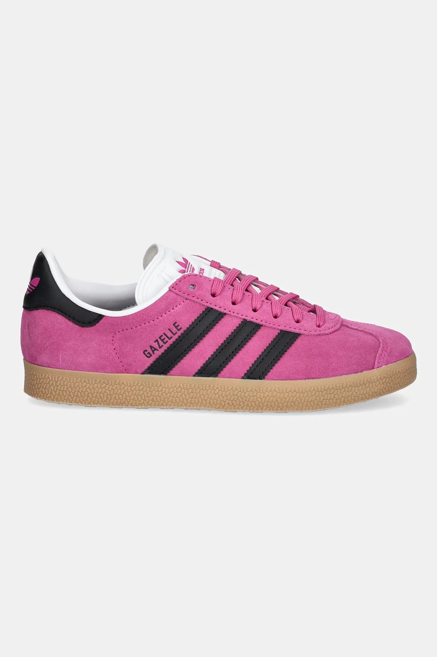 Замшевые кроссовки adidas Originals Gazelle цвет розовый JS1382