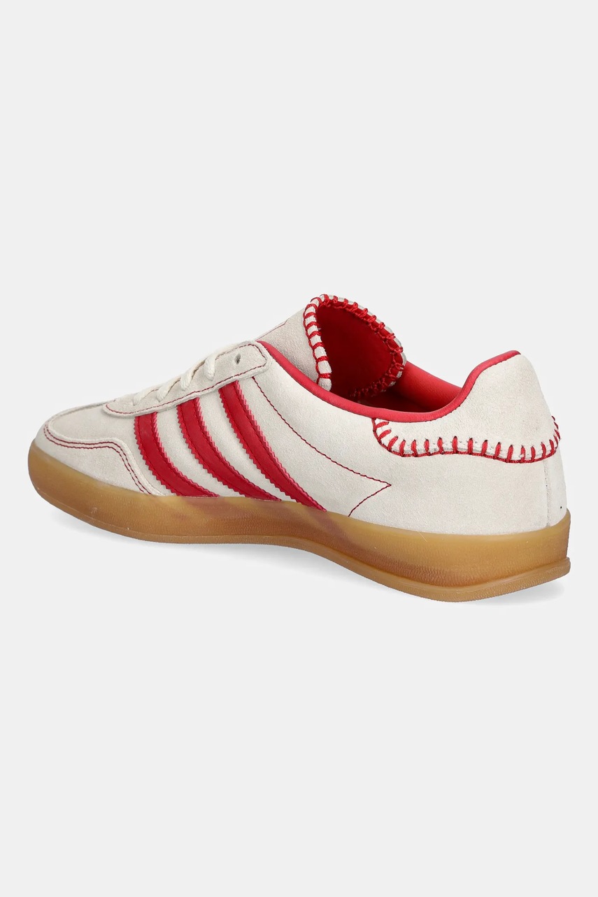 Σουέτ αθλητικά παπούτσια adidas Originals Gazelle Indoor χρώμα: μπεζ, JS1402 φωτογραφία