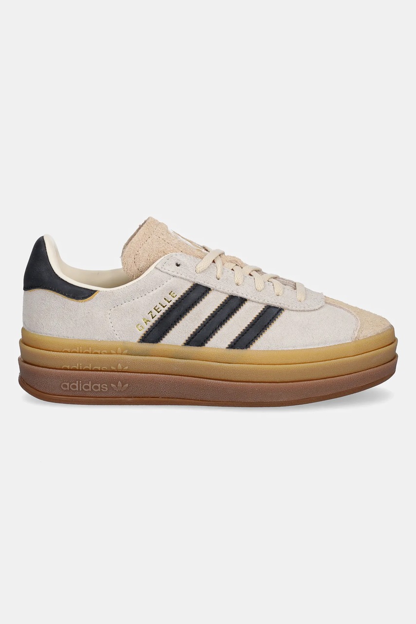 Замшевые кроссовки adidas Originals Gazelle Bold цвет бежевый JS3892